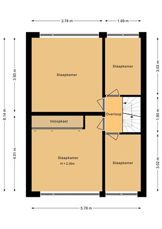 Floorplan - Mercuriusstraat 27, 1431 XC Aalsmeer